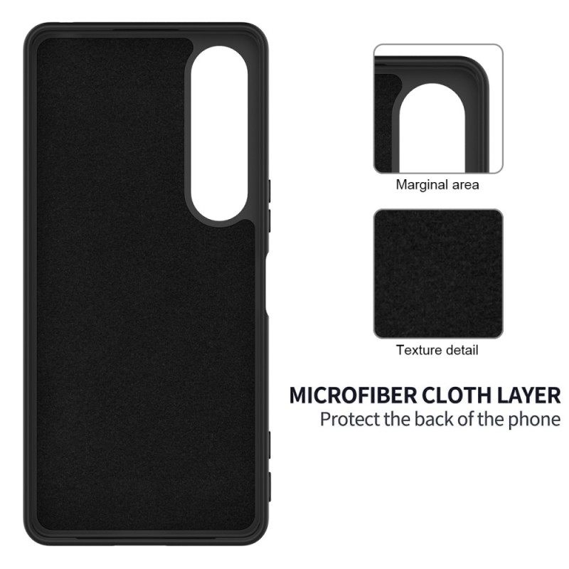 Kuori Sony Xperia 1 Vii Silikoni Ja Nauha Suojakuori