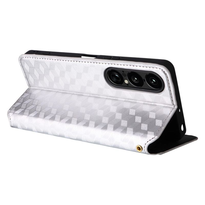 Nahkakotelo Sony Xperia 1 Vii Puhelinkuoret 3d-timantit