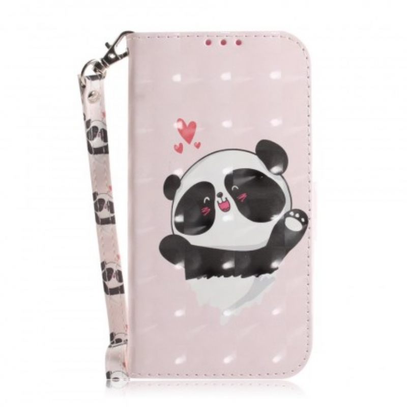 Kotelot Samsung Galaxy A30 / A20 Suojaketju Kuori Panda Love In Lanyard