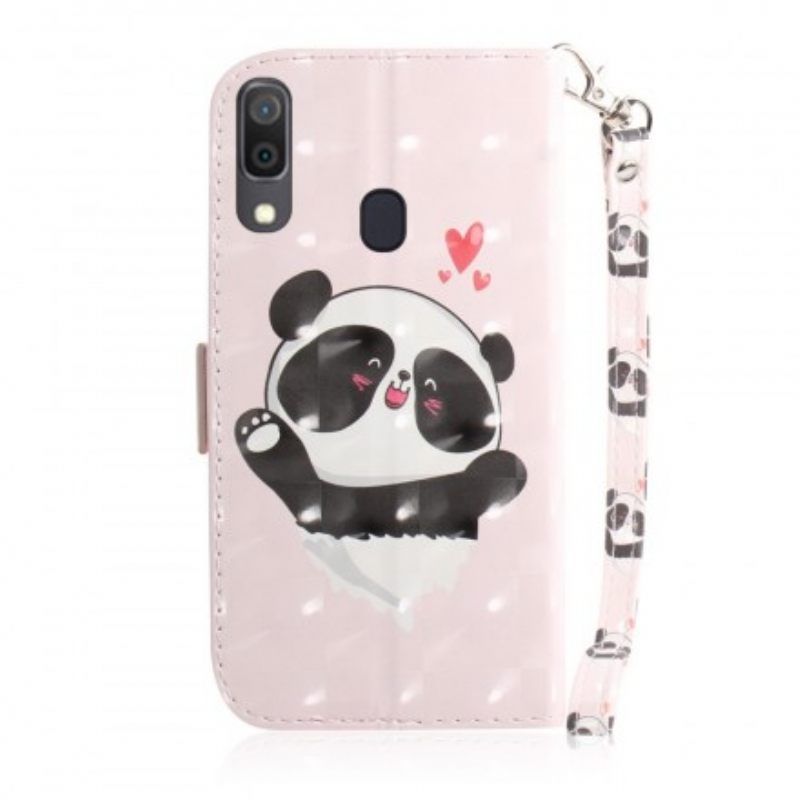 Kotelot Samsung Galaxy A30 / A20 Suojaketju Kuori Panda Love In Lanyard