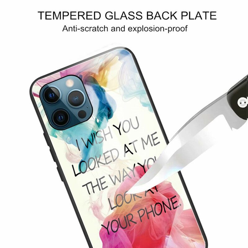 Case iPhone 13 Pro Tempered Glass I Wish