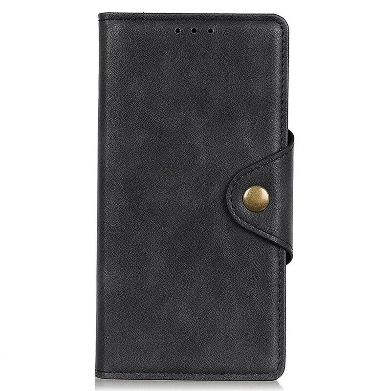 Flip Case iPhone 13 Pro Keinonahkapainike