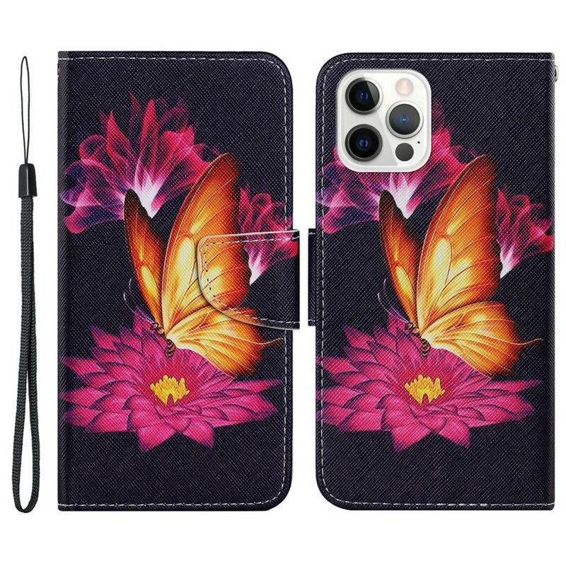 Kotelot iPhone 13 Pro Butterfly Ja Lotus