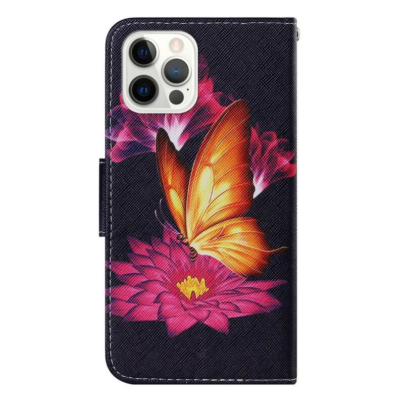 Kotelot iPhone 13 Pro Butterfly Ja Lotus