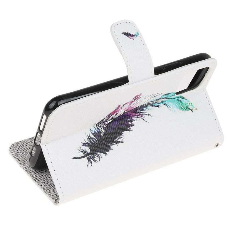 Kotelot iPhone 13 Pro Suojaketju Kuori Feather Kaulanauhalla