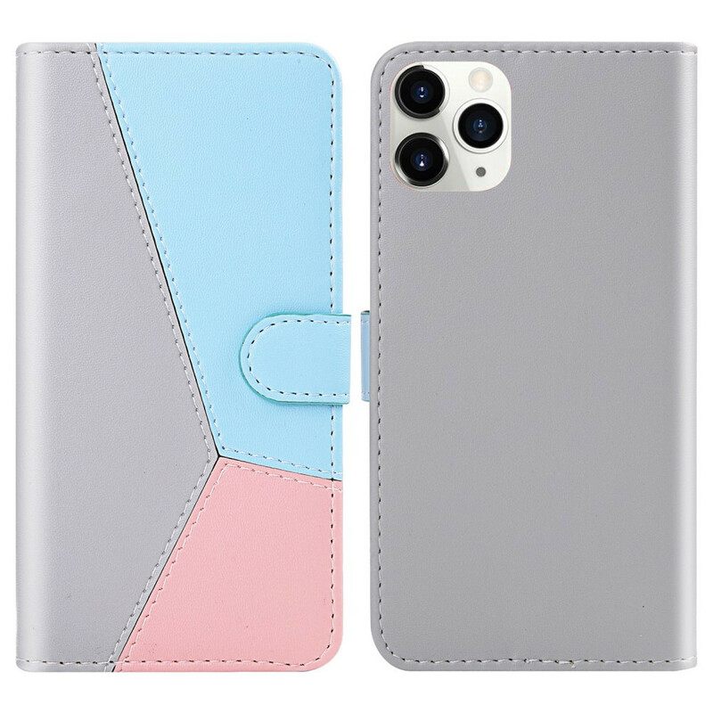 Kotelot iPhone 13 Pro Tricolor Leather Effect
