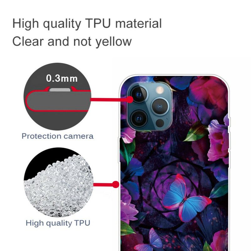 Kuori iPhone 13 Pro Butterflies Muunnelma