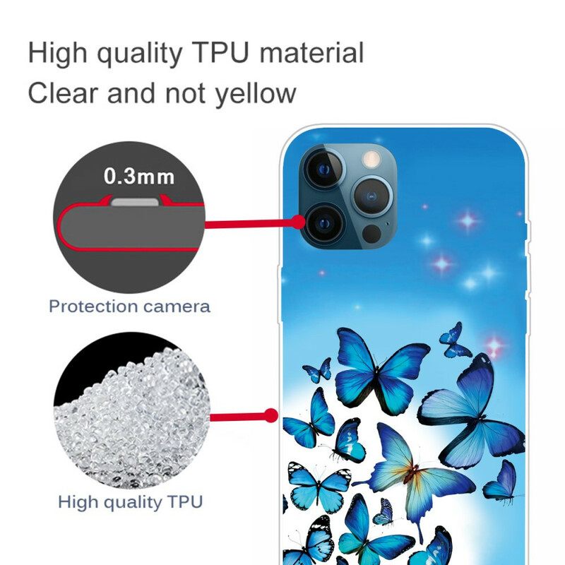 Kuori iPhone 13 Pro Butterflies Perhoset