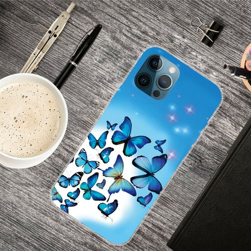 Kuori iPhone 13 Pro Butterflies Perhoset
