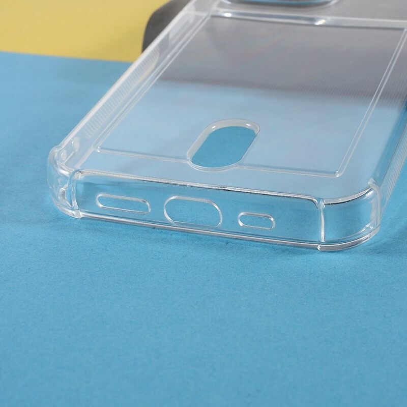 Kuori iPhone 13 Pro Läpinäkyvä Värikorttipidike