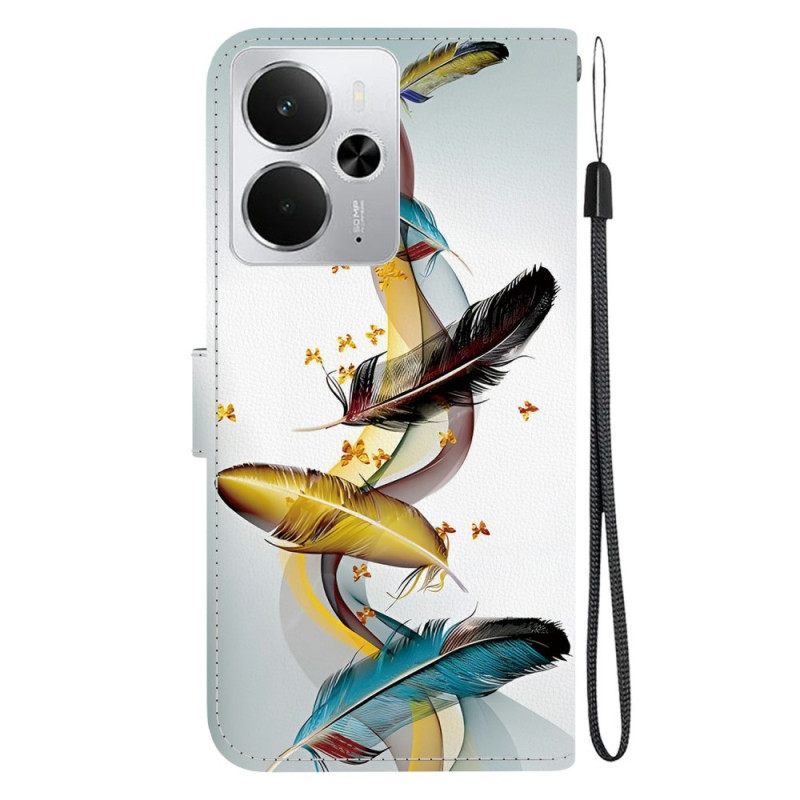 Kotelot Realme 14 5g Puhelinkuoret Höyhenet Ja Perhoset