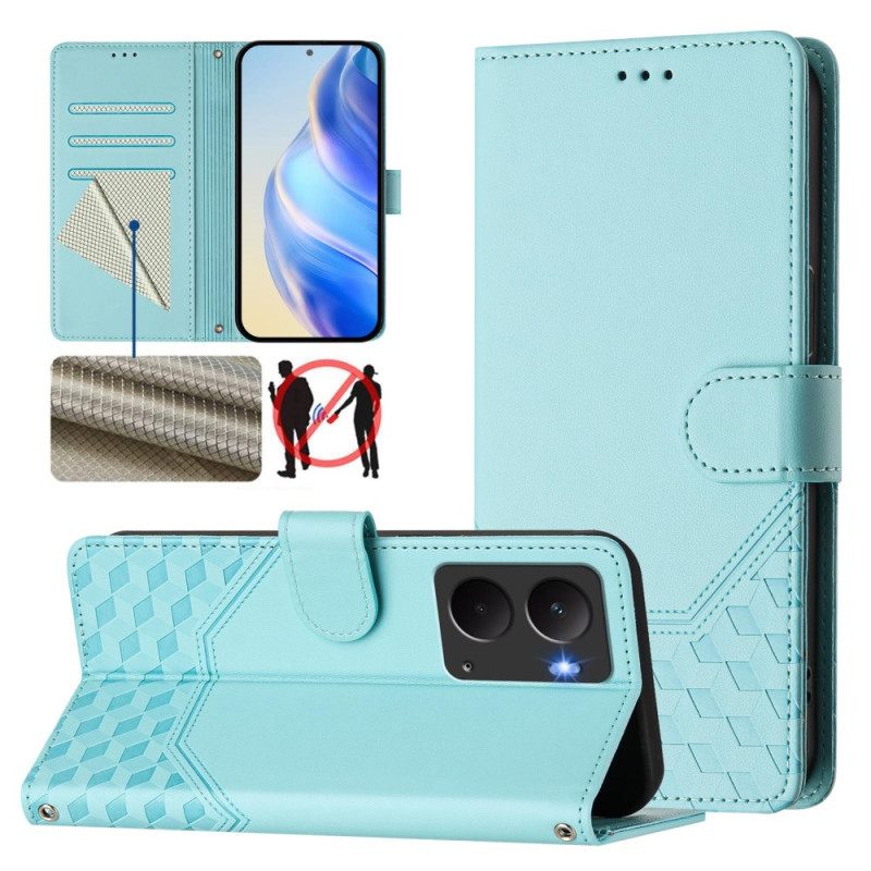 Kotelot Realme 14 5g Puhelinkuoret Hunajakennokuvioinen Rfid-kortti