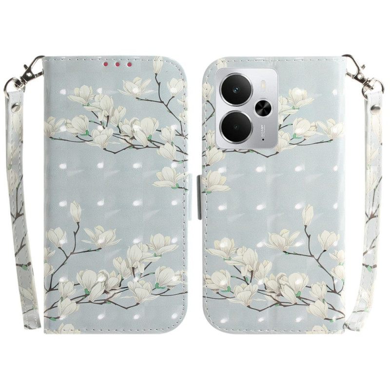 Kotelot Realme 14 5g Puhelinkuoret Magnolia Ja Nauha