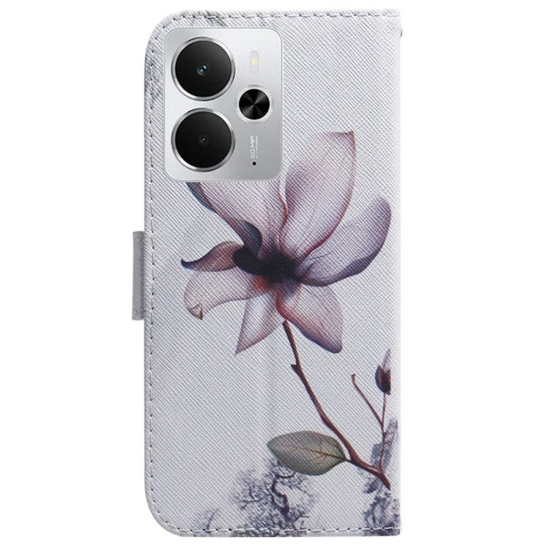 Kotelot Realme 14 5g Vaaleanpunainen Kukka Suojakuori