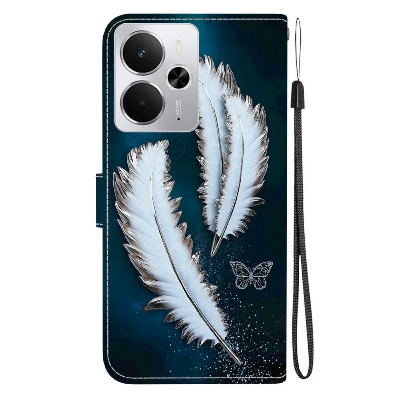 Kuoret Realme 14 5g Valkoiset Höyhenet