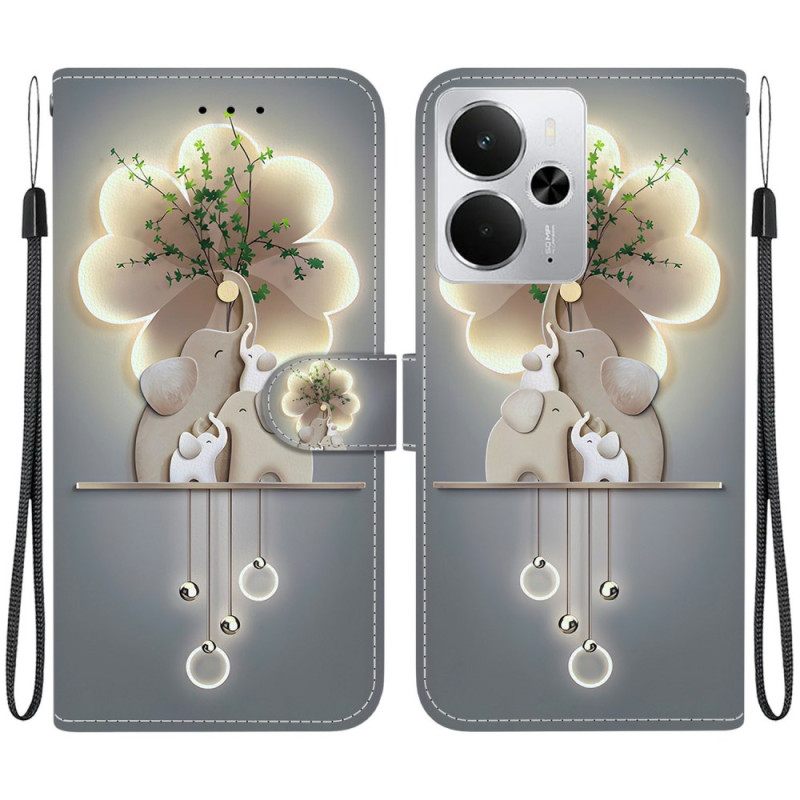 Nahkakotelo Realme 14 5g Norsu