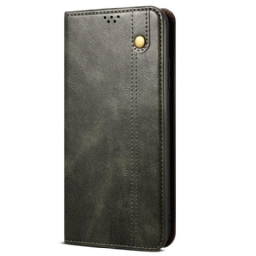 Nahkakotelo Realme 14 5g Puhelinkuoret Vahattu Jäljitelmä Nahka