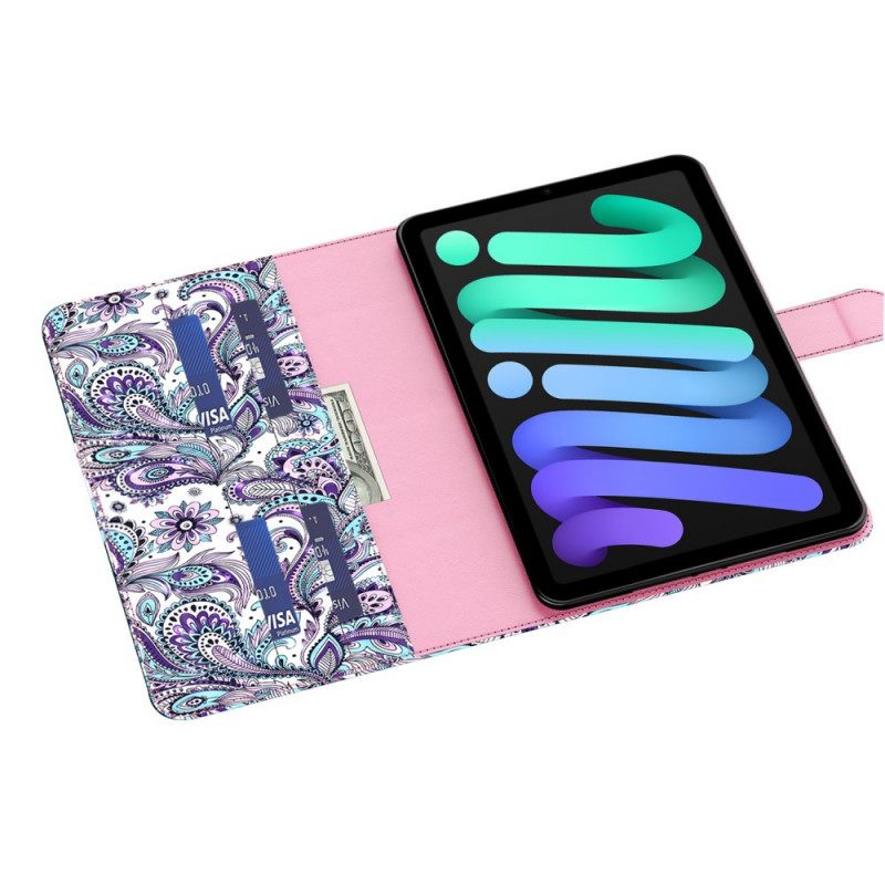 Kotelot iPad Mini 6 (2021) Light Spot Paisley Kuvio