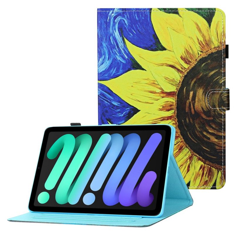Kotelot iPad Mini 6 (2021) Painted Sunflower