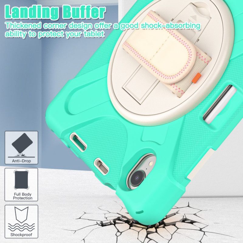 Kuori iPad Mini 6 (2021) Hands-free-pidike Ja Hihna