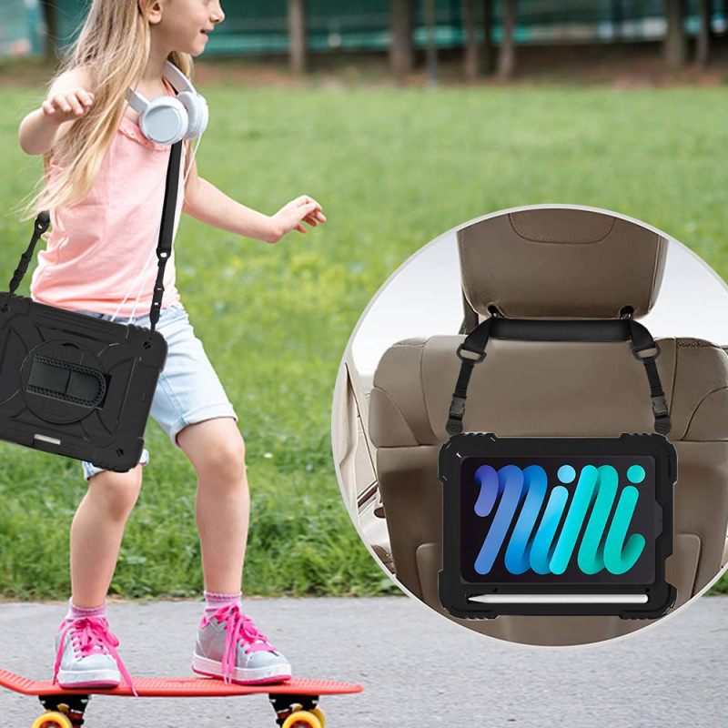 Kuori iPad Mini 6 (2021) Tukihihna Ja Olkahihna