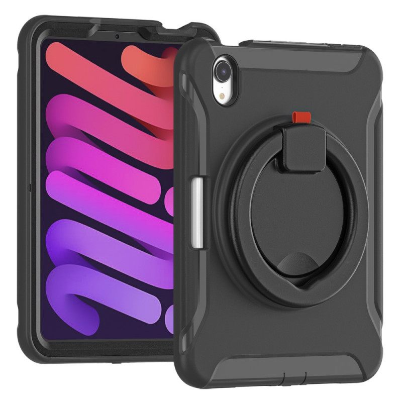 Kuori iPad Mini 6 (2021) Ultra Resistant Pyörivä Rengastuki