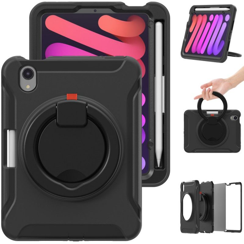 Kuori iPad Mini 6 (2021) Ultra Resistant Pyörivä Rengastuki