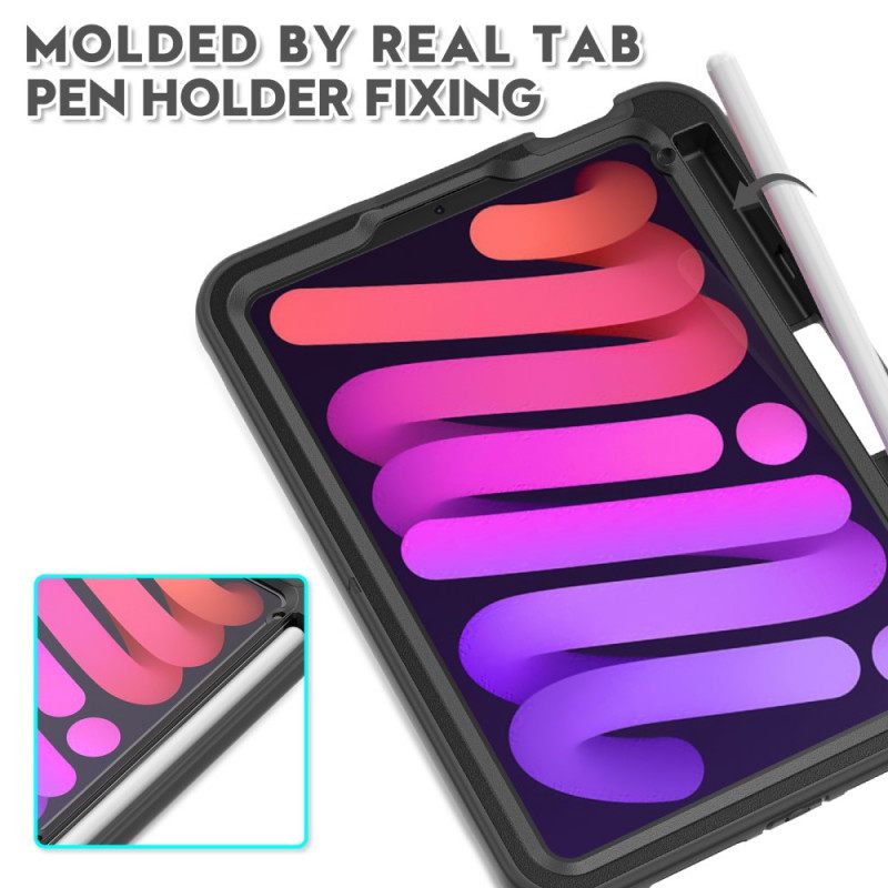Kuori iPad Mini 6 (2021) Ultra Resistant Pyörivä Rengastuki