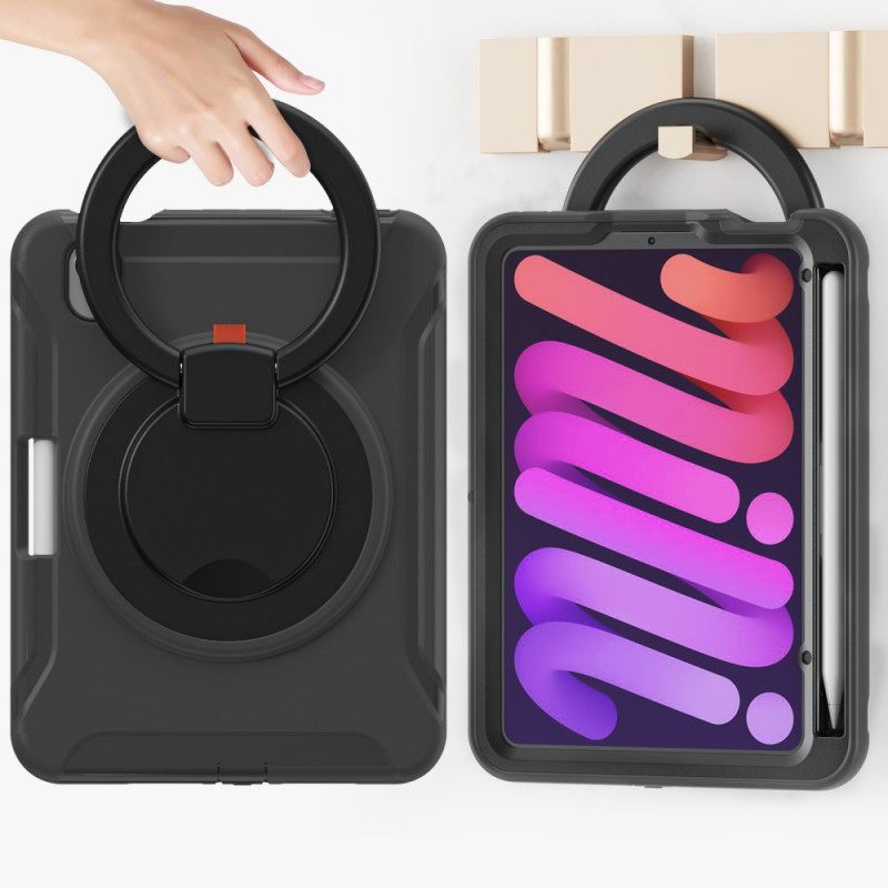 Kuori iPad Mini 6 (2021) Ultra Resistant Pyörivä Rengastuki