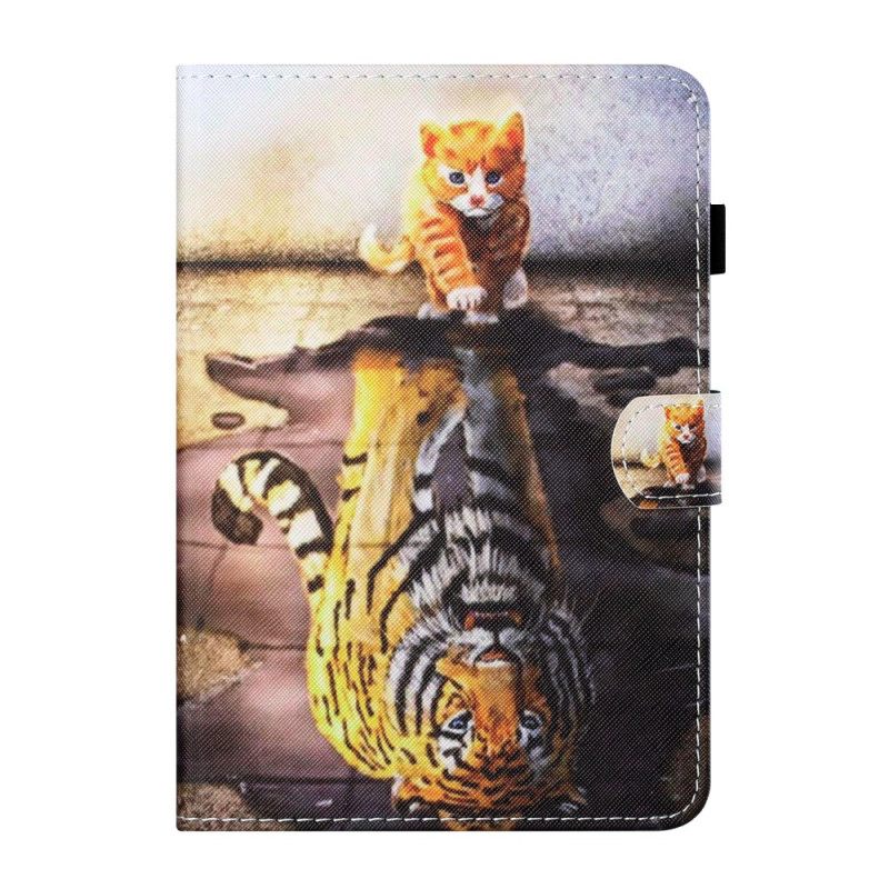 Nahkakotelo iPad Mini 6 (2021) Kitten Art