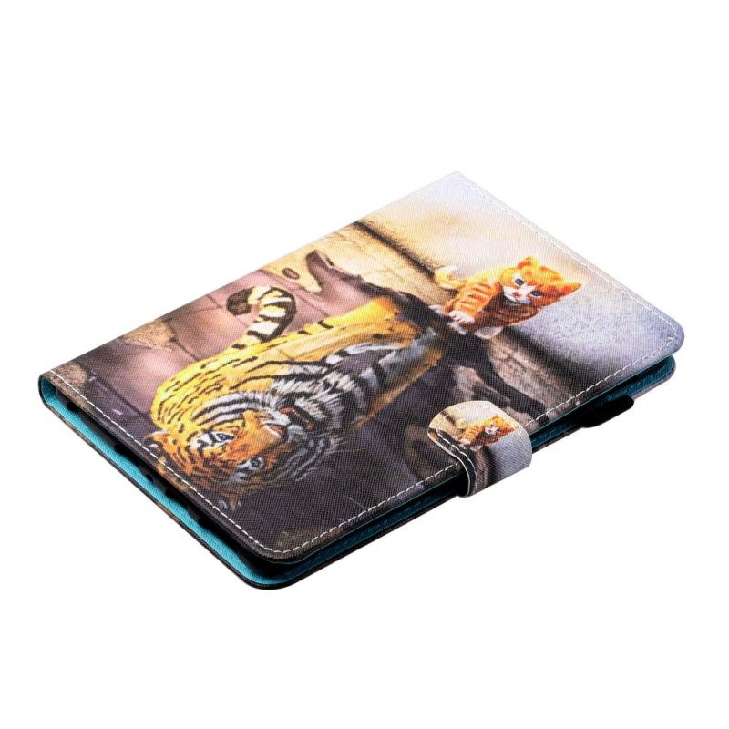 Nahkakotelo iPad Mini 6 (2021) Kitten Art