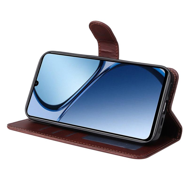 Kotelot Realme Note 60x Yksivärinen Nahkakuvio