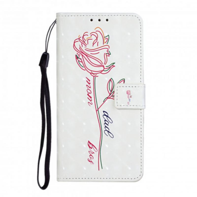 Kotelot iPhone 11 Suojaketju Kuori Flower Säädettävä Hihna