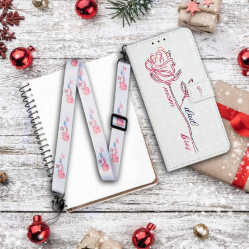 Kotelot iPhone 11 Suojaketju Kuori Flower Säädettävä Hihna