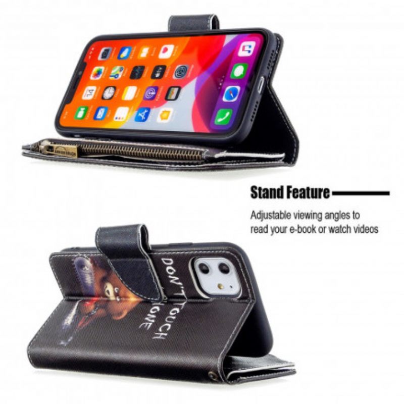 Kotelot iPhone 11 Vetoketjullinen Pussikarhu