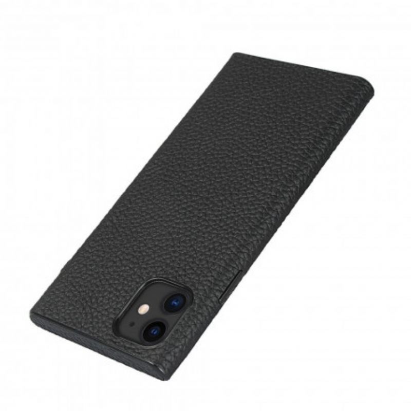Kuori iPhone 11 Aito Litchin Nahka Hihnalla