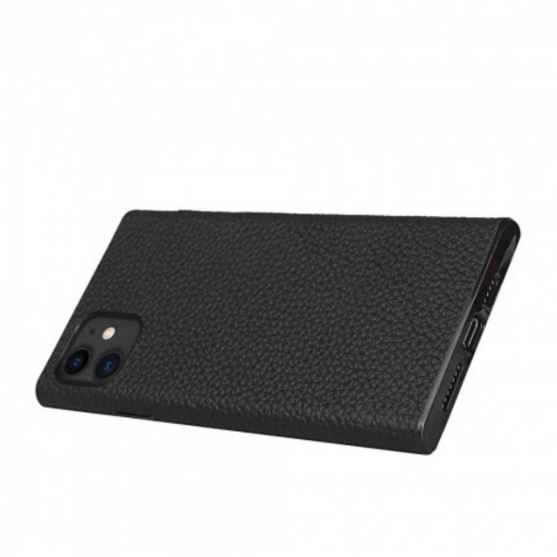 Kuori iPhone 11 Aito Litchin Nahka Hihnalla