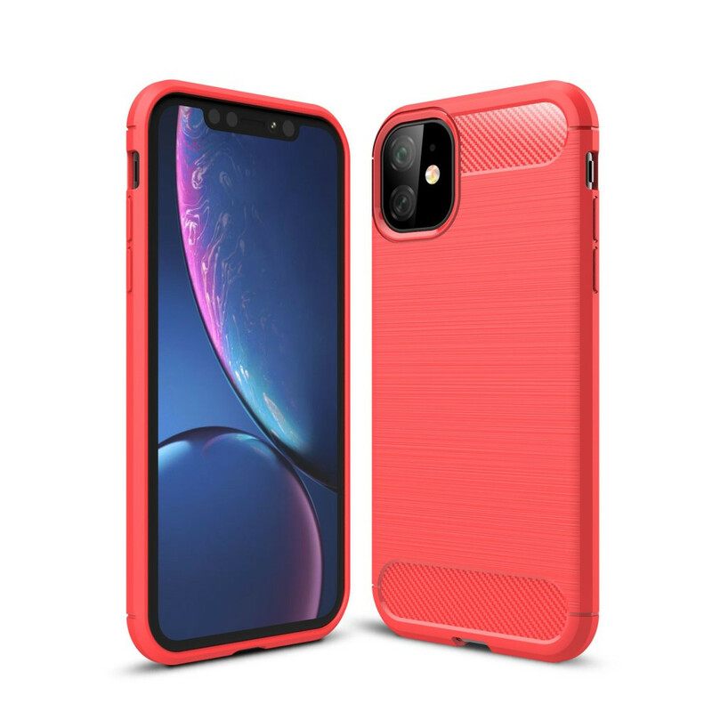 Kuori iPhone 11 Harjattu Hiilikuitu