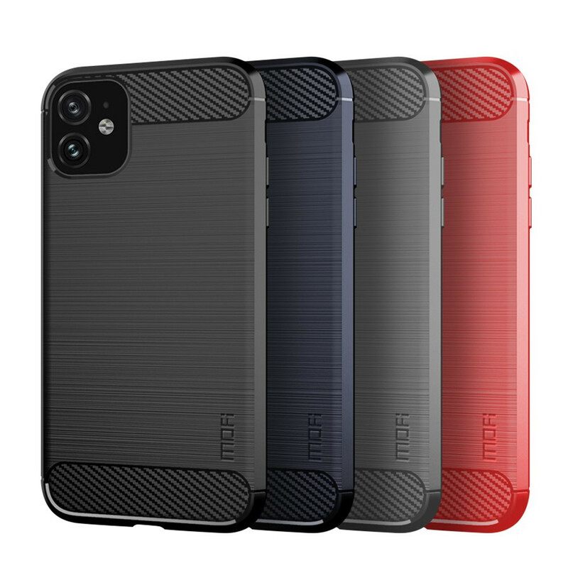 Kuori iPhone 11 Harjattu Hiilikuitu Mofi