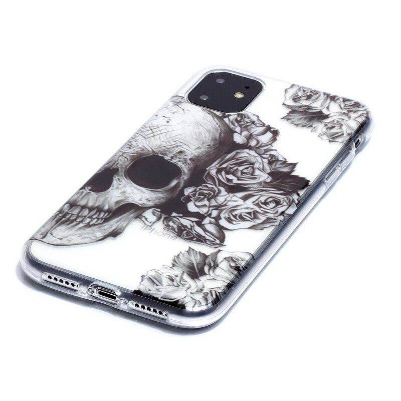 Kuori iPhone 11 Läpinäkyvä Kukkakallo