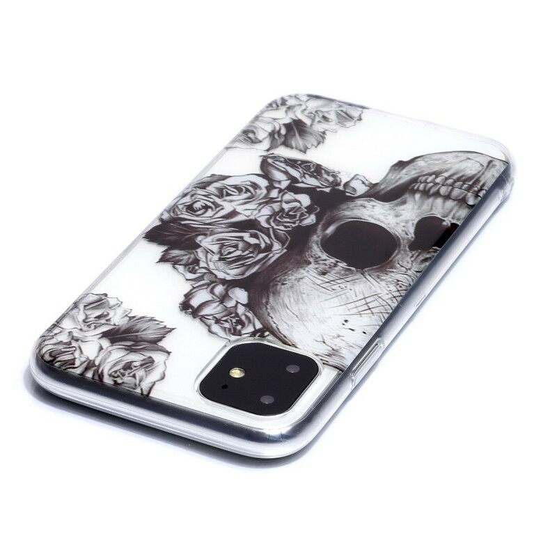 Kuori iPhone 11 Läpinäkyvä Kukkakallo