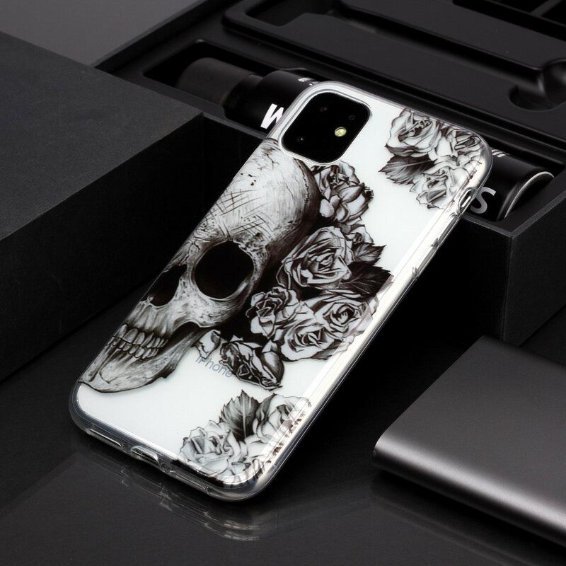Kuori iPhone 11 Läpinäkyvä Kukkakallo