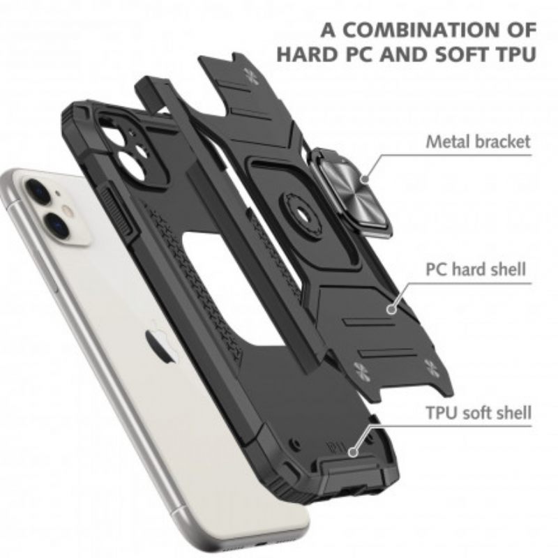 Kuori iPhone 11 Style Armor Ring-kiinnike