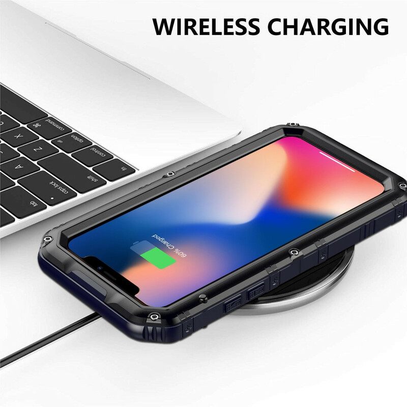 Kuori iPhone 11 Vedenpitävä Karkaistu Lasi Ja Metalli