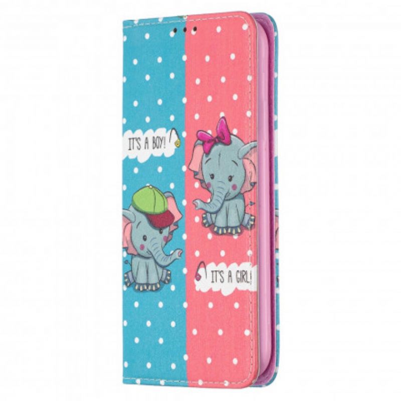 Puhelinkuoret iPhone 11 Kotelot Flip Baby Elephants