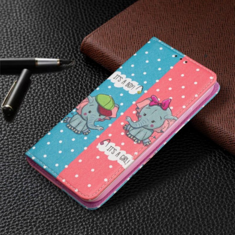 Puhelinkuoret iPhone 11 Kotelot Flip Baby Elephants