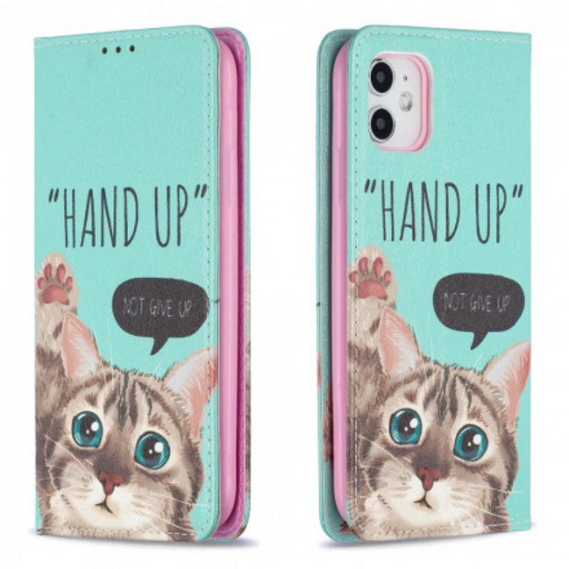 Puhelinkuoret iPhone 11 Kotelot Flip Käsi Ylös