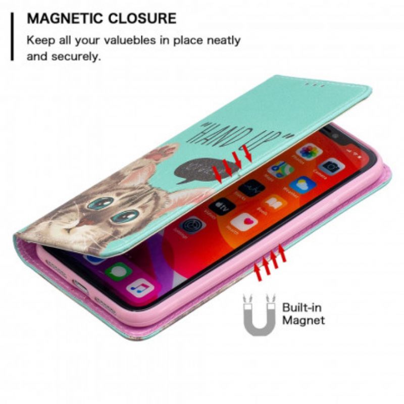 Puhelinkuoret iPhone 11 Kotelot Flip Käsi Ylös