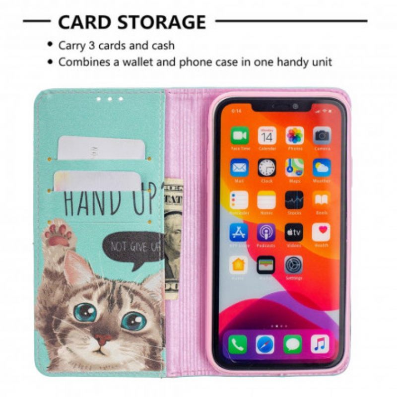 Puhelinkuoret iPhone 11 Kotelot Flip Käsi Ylös
