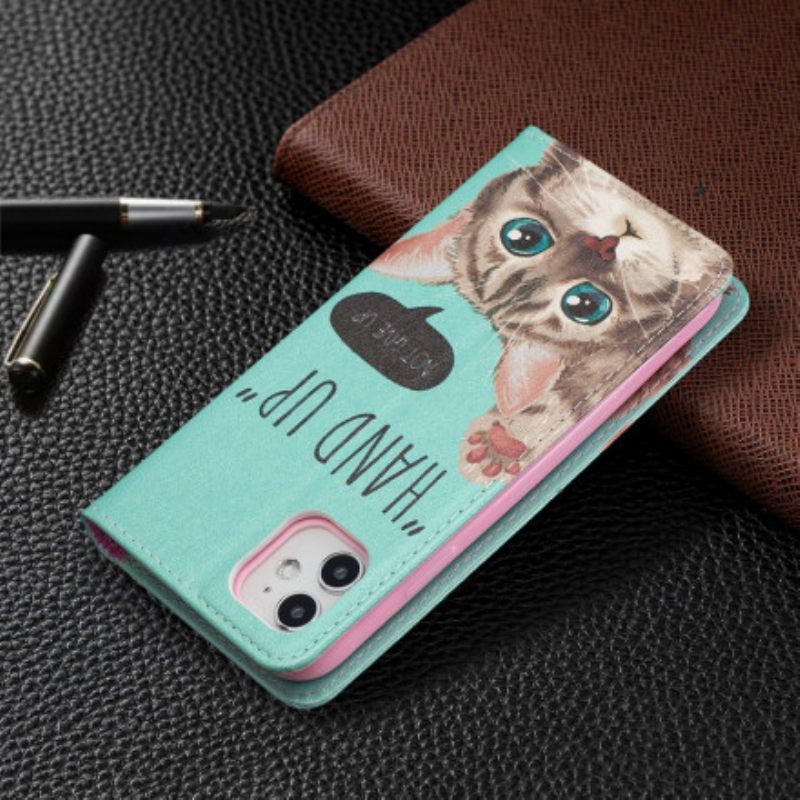 Puhelinkuoret iPhone 11 Kotelot Flip Käsi Ylös